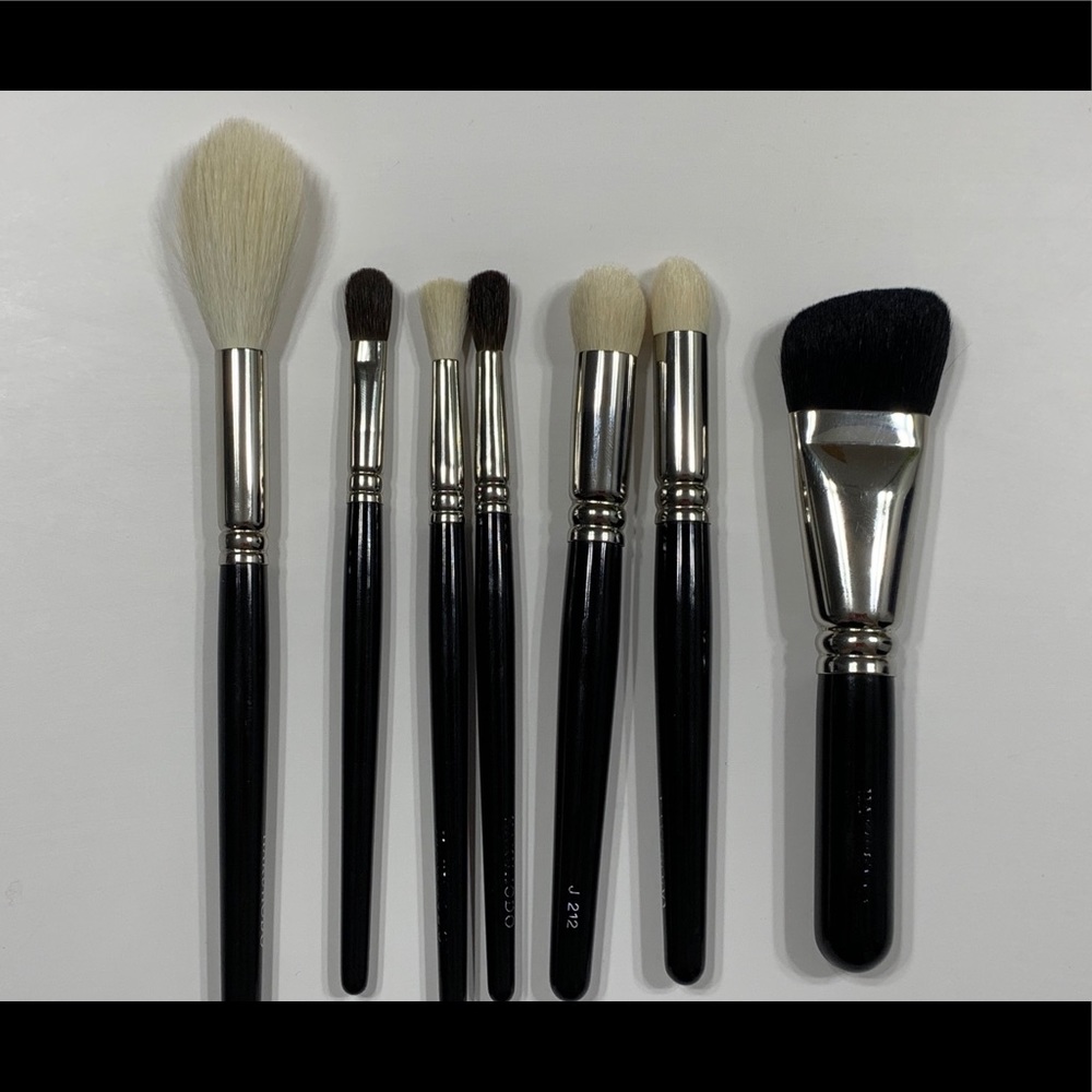 Gently used variety of Hakuhodo brushes